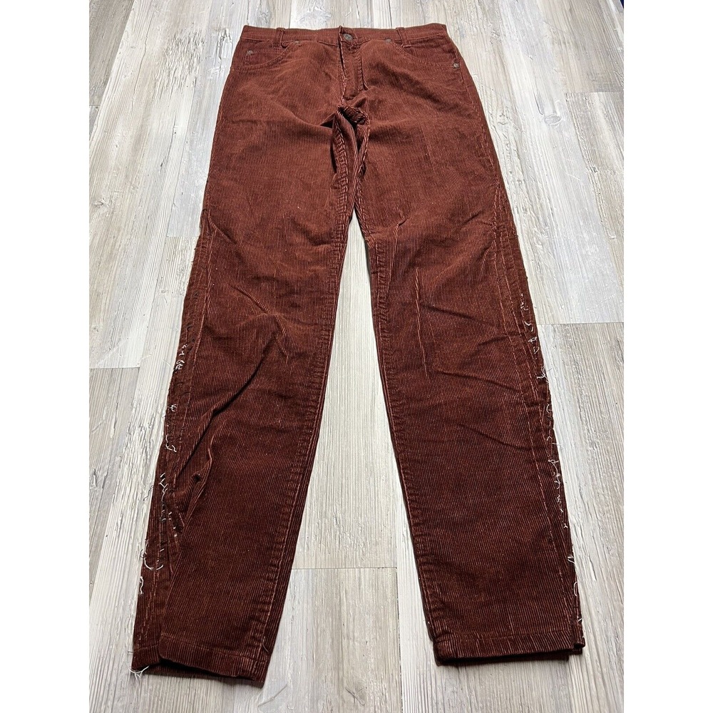 Vtg 80s Gap Pioneer‎ Red Corduroy Pants Mens 29x30 Western Modified